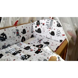 9 Hónap - 4 részes bébi ágynemű   - Cicák