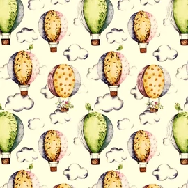 9 Hónap - 4 részes bébi ágynemű   - Hőlégballon