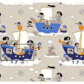 9 Hónap - 4 részes bébi ágynemű   - Kalózok