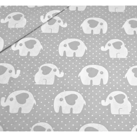 9 Hónap - 4 részes bébi ágynemű   - Szürke elefánt