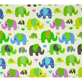 9 Hónap - 4 részes bébi ágynemű   - Zöld elefánt