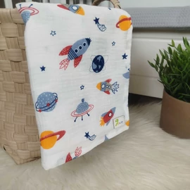 Dupla géz babatakaró - Űrhajó 