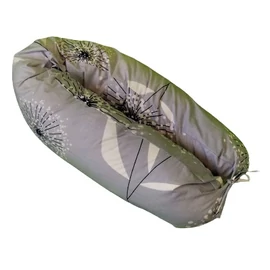 Univerzális szoptatós párna 100% pamut huzattal - Kék virág