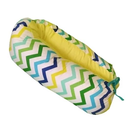 Univerzális szoptatós párna 100% pamut huzattal - Cikk-cakk