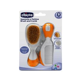 Chicco Fésű-Hajkefe természetes sörtékkel - sárga