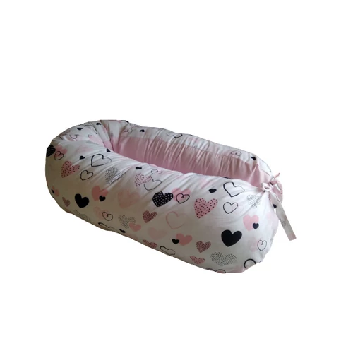 Univerzális szoptatós párna 100% pamut huzattal - Love