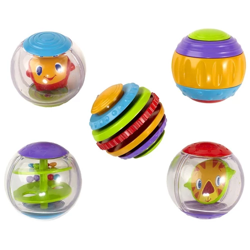 Bright Starts Shake & Spin Activity Balls játék 5 db labda
