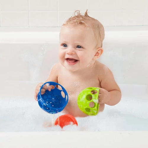 Bright Starts játék merítőkanál Oball H2O Scoop'n Spill 3 db - 6hó+