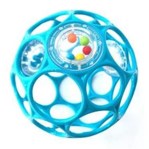 OBALL RATTLE játék 10 cm, 0 hó+ Kék