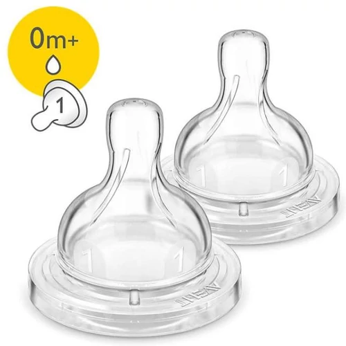 Philips Avent Classic szilikon etetőcumi 1 lyukú, 0 +