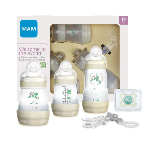 Mam Welcome to the World ajándékszett -5 részes- Beige teknős