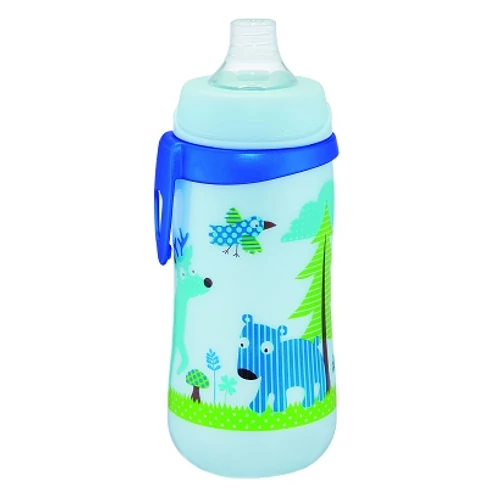 Nip első itató pohár szilikon itatócsőrrel 330ml 12+ fiús