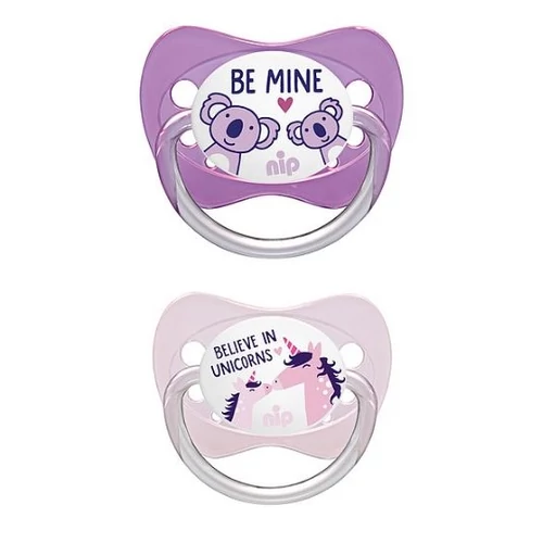 Nip Family - 2 db-os cumi ortodontikus szilikon 2-es méret  - Koala Maci/Unikornis