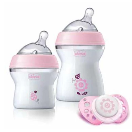 Chicco NaturalFeeling ajándékszett - Rózsaszín