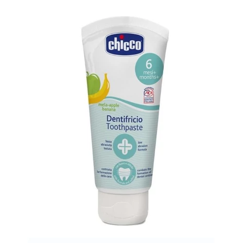 Chicco Alma-Banán ízű fogkrém Xylitollal (50ml) 6m+