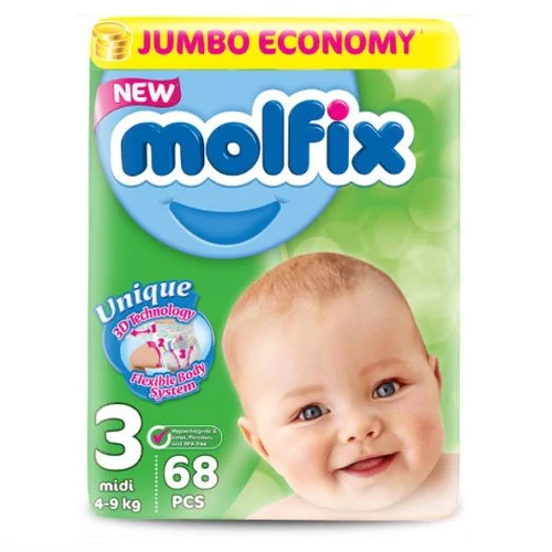 Molfix pelenka(3) 4-9 kg 68db-os