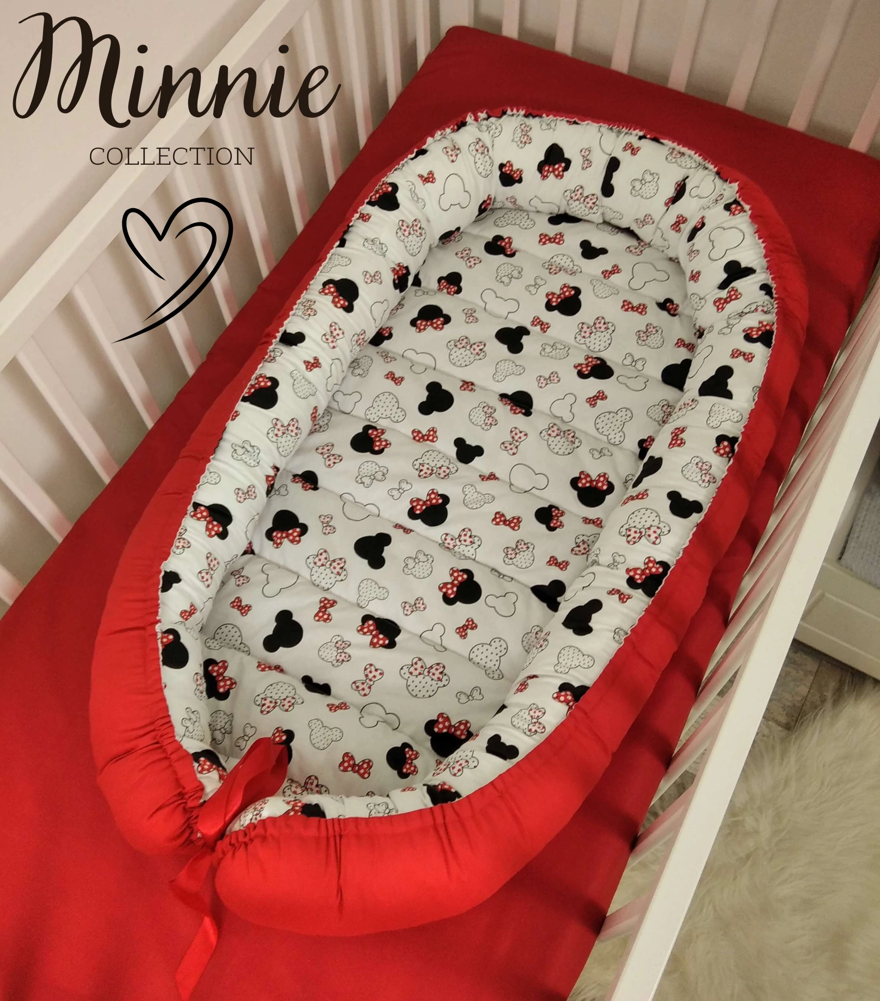 XL többfunkciós babafészek - Minnie