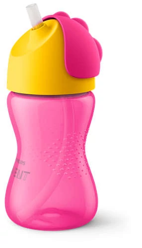 Philips Avent Itatópohár rugalmas szívószállal 300 ml Pink