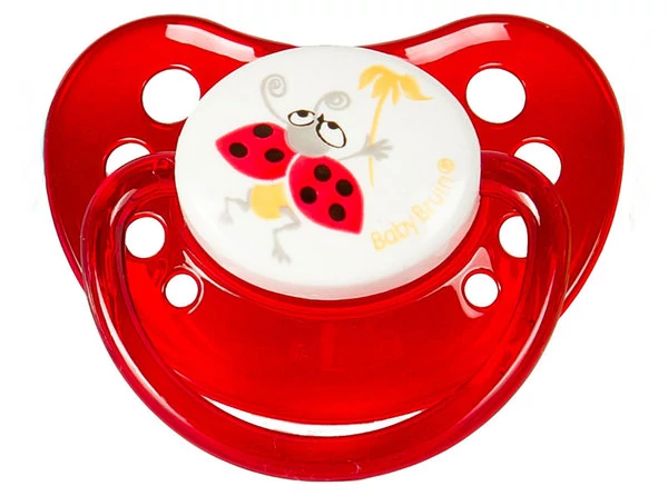 Baby Bruin ortodontikus szilikon játszócumi 2-es méret  - katica