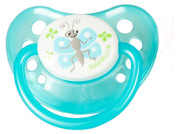 Baby Bruin ortodontikus szilikon játszócumi 1-es méret  - Kék pillangó