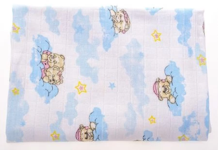 Baby Bruin mintás tetra pelenka 2 db - Felhős maci