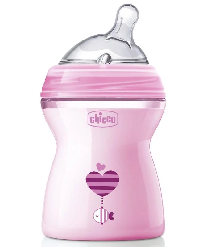 Chicco NaturalFeeling cumisüveg 6m + -gyors folyású- 330ml