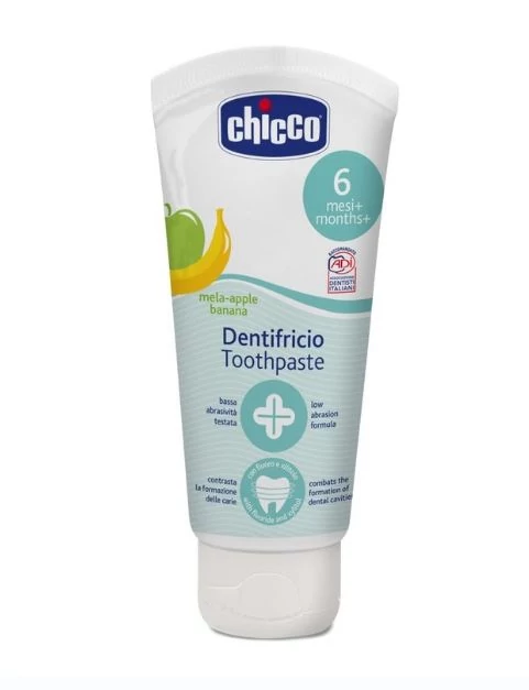 Chicco Alma-Banán ízű fogkrém Xylitollal (50ml) 6m+