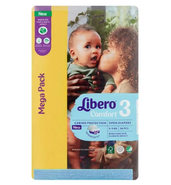 Libero Comfort Mega Pack 3-as 5-9kg - 86 db pelenka