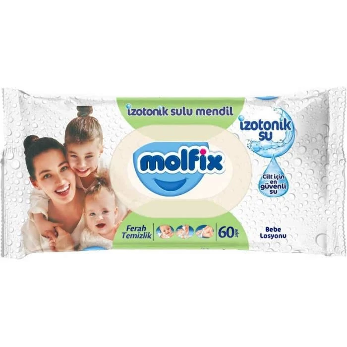 Molfix törlőkendő izotóniás vízzel