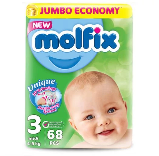 Molfix pelenka(3) 4-9 kg 68db-os